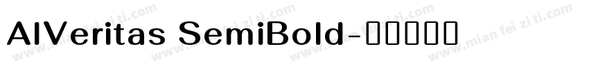 AlVeritas SemiBold字体转换